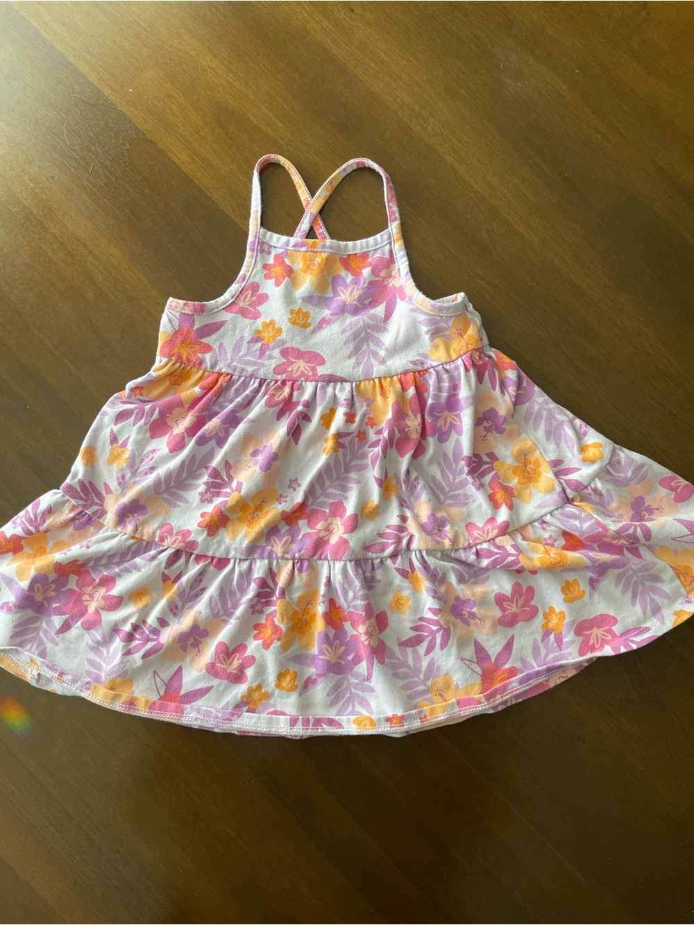 Cat & Jack Pink, Purple & Yellow Floral Sundress